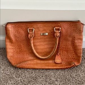 Cole Haan Handbag (leather croc embossed) - RARE